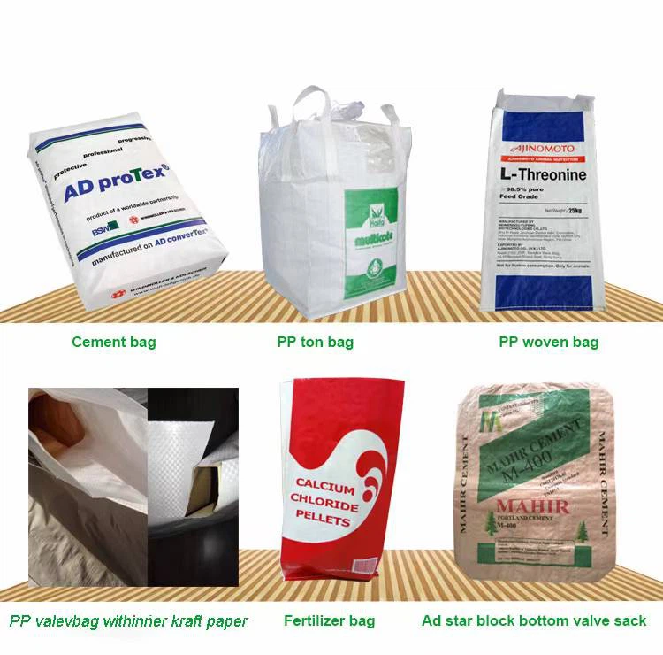 20kg 42kg 50kg PP Arkadan Dokuma-Dikişli Duvar Macunu Paketleme Torbası