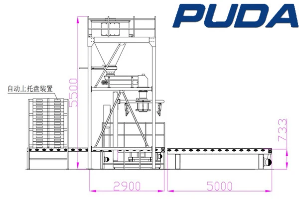 big bag belt bagging machine
